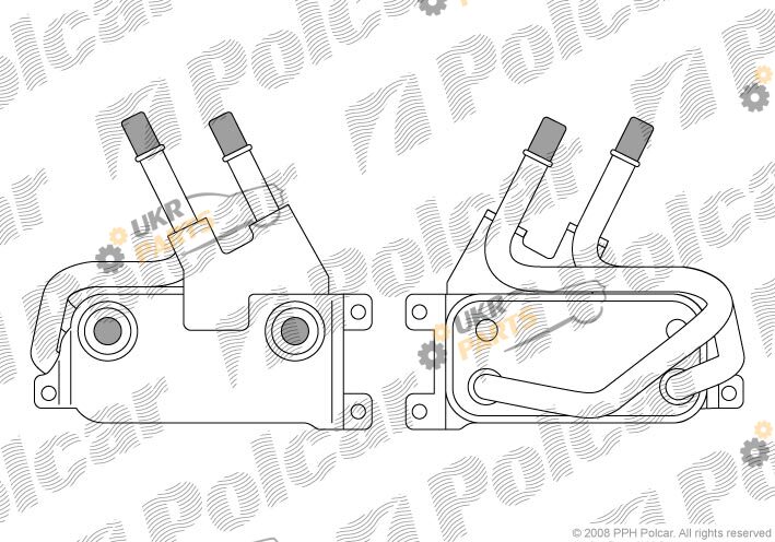 Масляный радиатор коробки передач Polcar 2024L81X