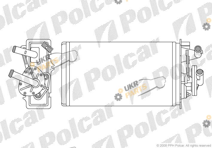 Радиатор печки Polcar 3026N8-2