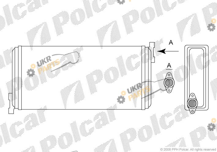 Радиатор печки Polcar 5001N8-1