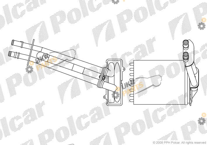 Радиатор печки Polcar 3035N81X