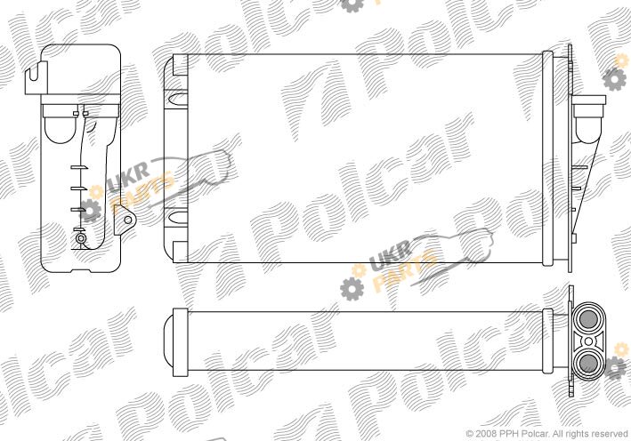 Радиатор печки Polcar 3065N8-1