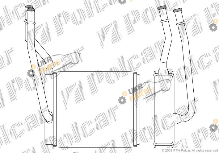 Радиатор печки Polcar 3201N8-1