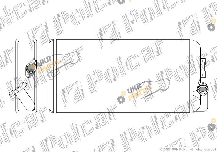 Радиатор печки Polcar 5053N8-1
