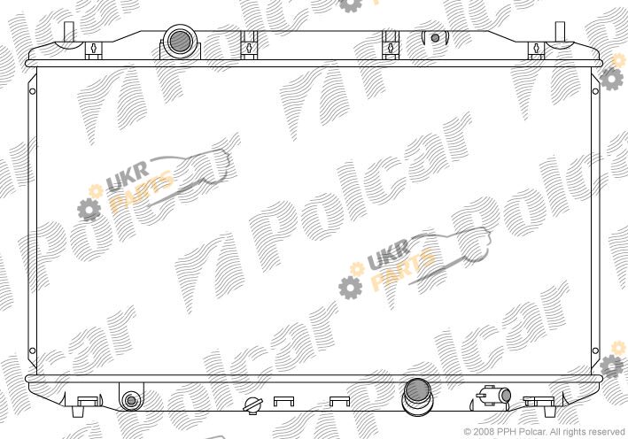 Радиатор охлаждения двигателя Polcar 3845081K