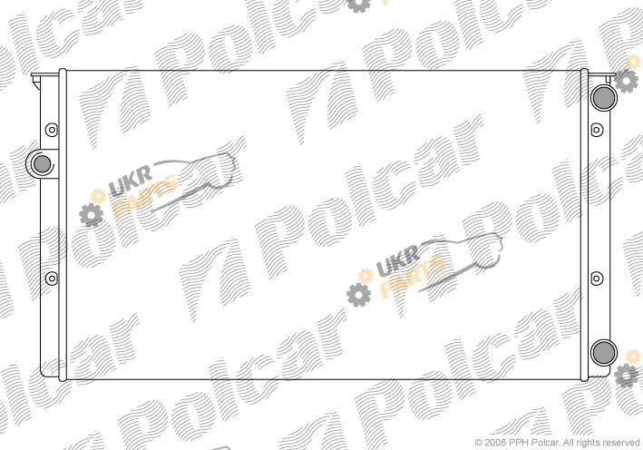 Радиатор охлаждения двигателя Polcar 953808A8