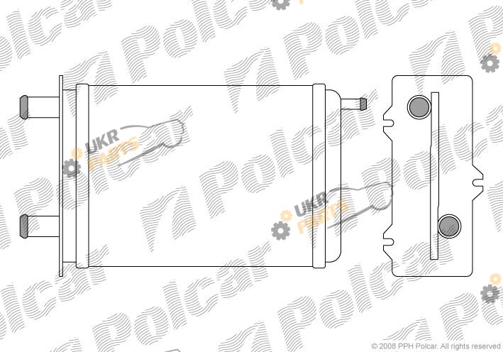 Радиатор печки Polcar 3000N8-1