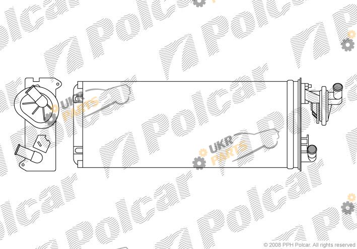 Радиатор печки Polcar 5010N8-2