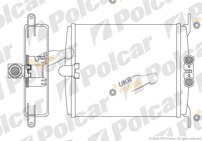 Радиатор печки Polcar 5024N8-2