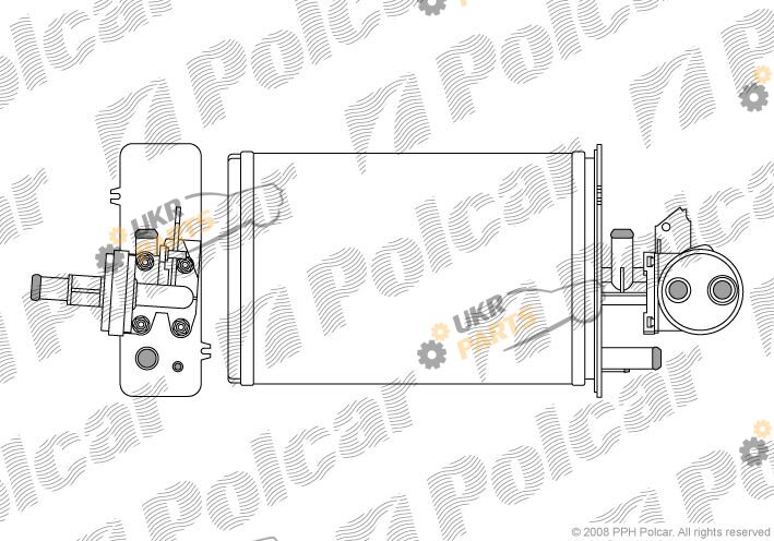 Радиатор печки Polcar 5701N8-1