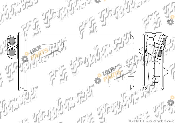 Радиатор печки Polcar 5766N8-1