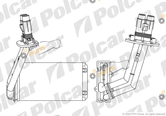 Радиатор печки Polcar 6032N8-4
