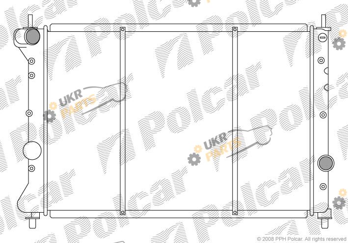 Радиатор охлаждения двигателя Polcar 421108A1