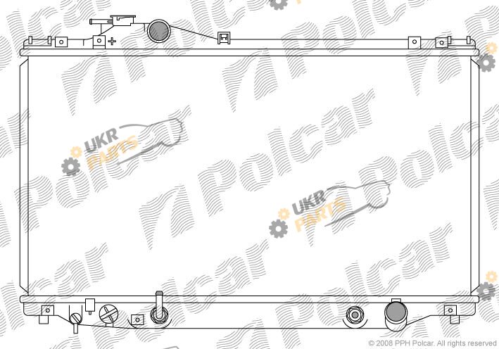 Радиатор охлаждения двигателя Polcar 816108-3