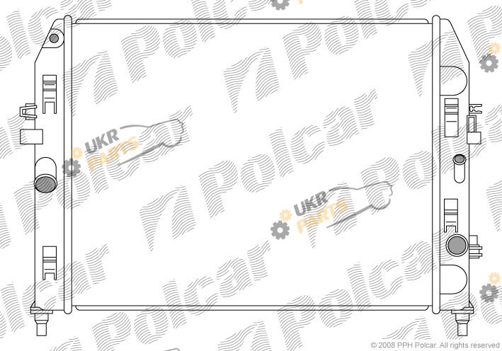 Радиатор охлаждения двигателя Polcar 4526081K