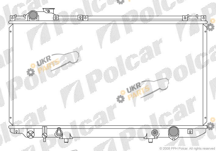 Радиатор охлаждения двигателя Polcar 802008-1