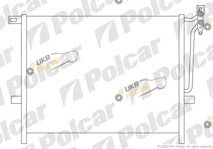 Радиатор кондиционера Polcar 2034K8C1