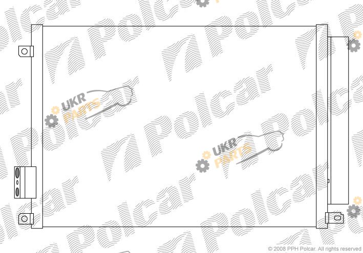 Радиатор кондиционера Polcar 3035K8C1