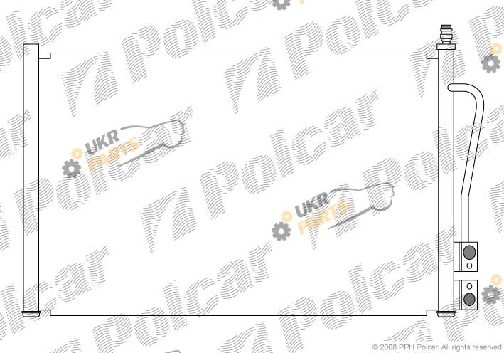 Радиатор кондиционера Polcar 3212K8C1