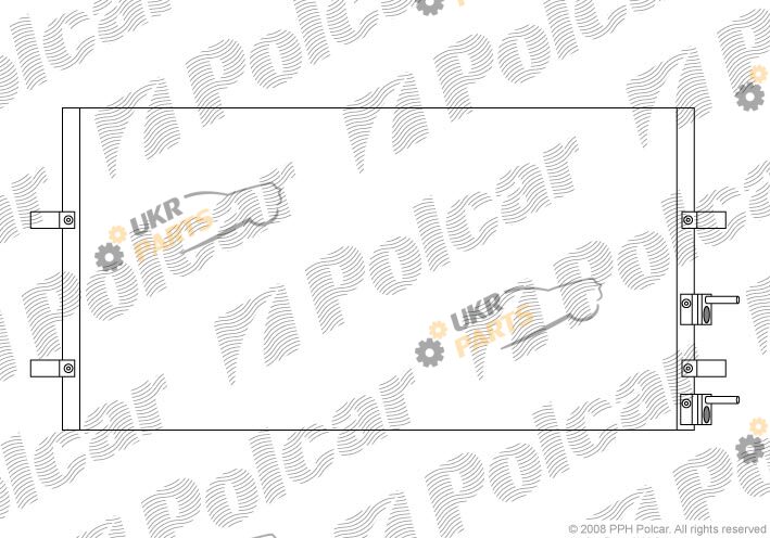Радиатор кондиционера Polcar 3248K81K
