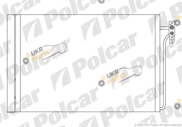 Радиатор кондиционера Polcar 4332K8C1