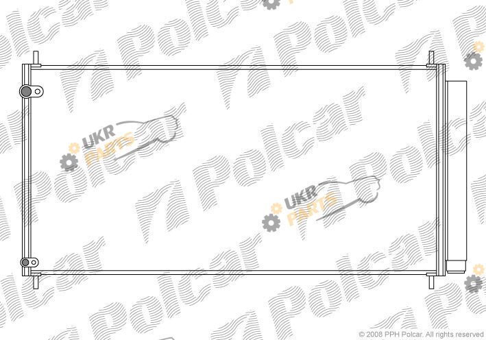 Радиатор кондиционера Polcar 8116K81K