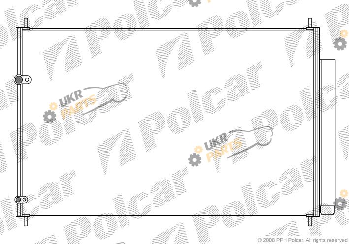 Радиатор кондиционера Polcar 8116K82K