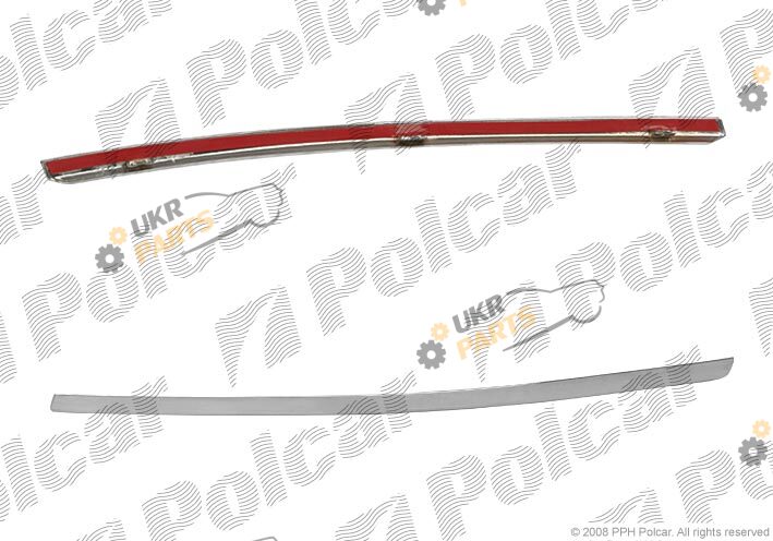 Накладка бампера Polcar 133827-5