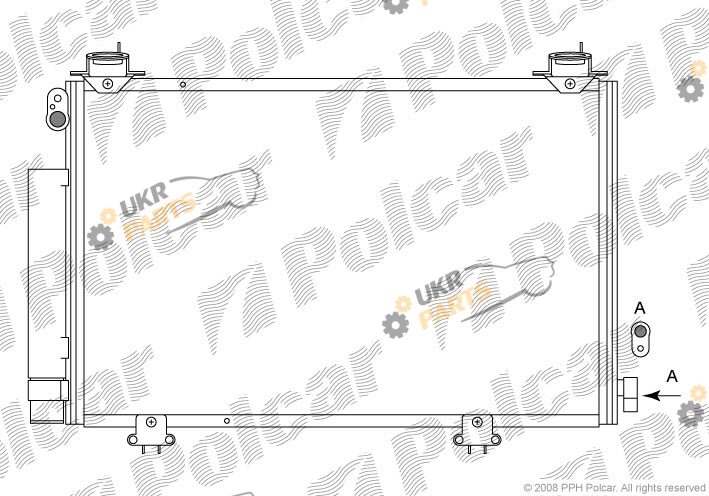 Радиатор кондиционера Polcar 8183K8C1