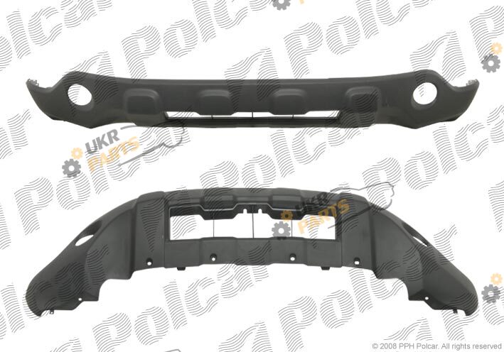 Спойлер бампера Polcar 387807-6