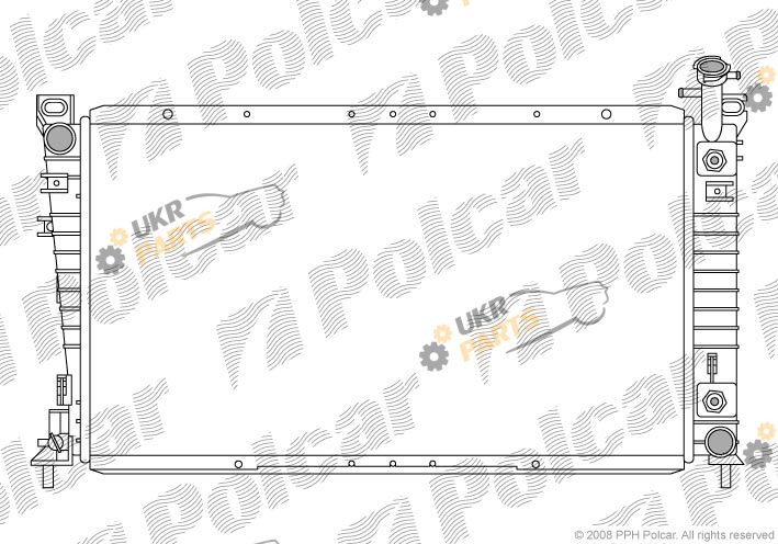 Радиатор охлаждения двигателя Polcar 323008-1
