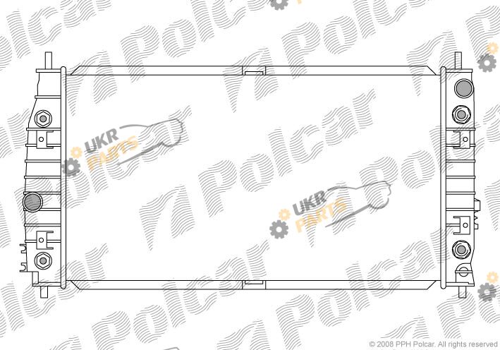 Радиатор охлаждения двигателя Polcar 243008-1