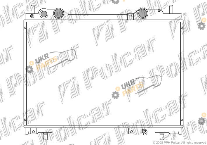 Радиатор охлаждения двигателя Polcar 301808-6