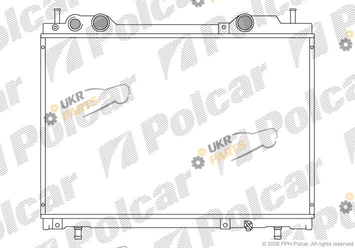 Радиатор охлаждения двигателя Polcar 301908-8