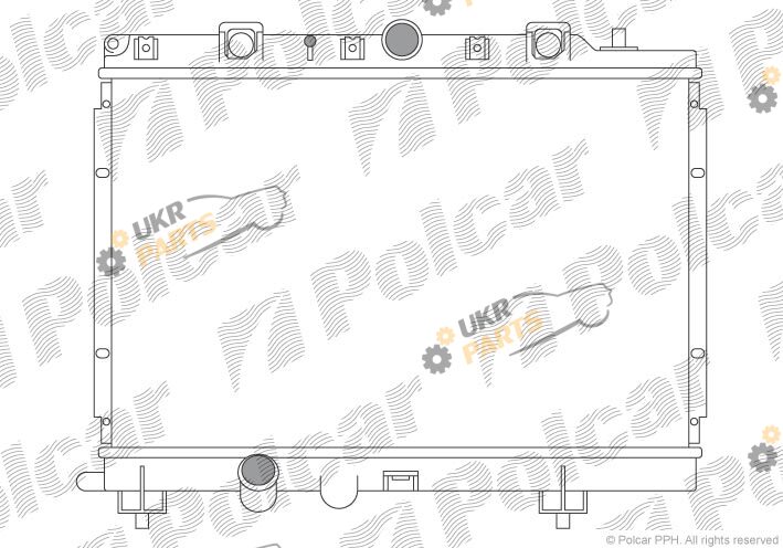 Радиатор охлаждения двигателя Polcar 632508-2