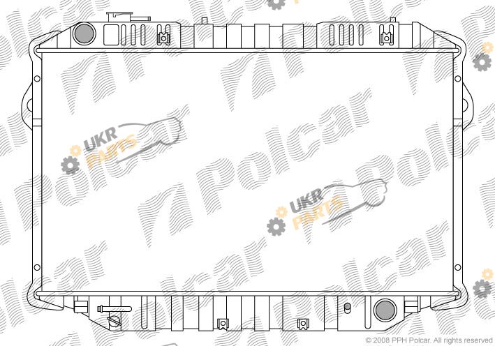 Радиатор охлаждения двигателя Polcar 817608-4