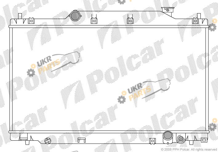Радиатор охлаждения двигателя Polcar 382508-3