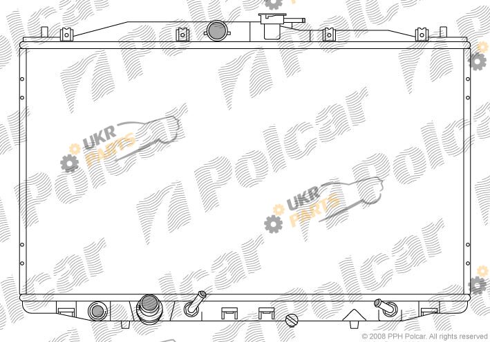 Радиатор охлаждения двигателя Polcar 383308-2