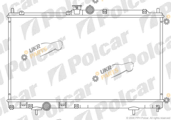 Радиатор охлаждения двигателя Polcar 523208-3