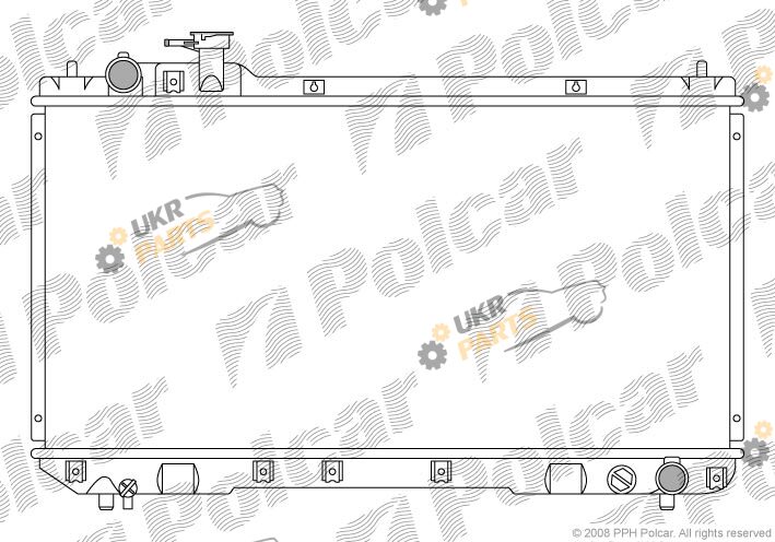 Радиатор охлаждения двигателя Polcar 814408-2
