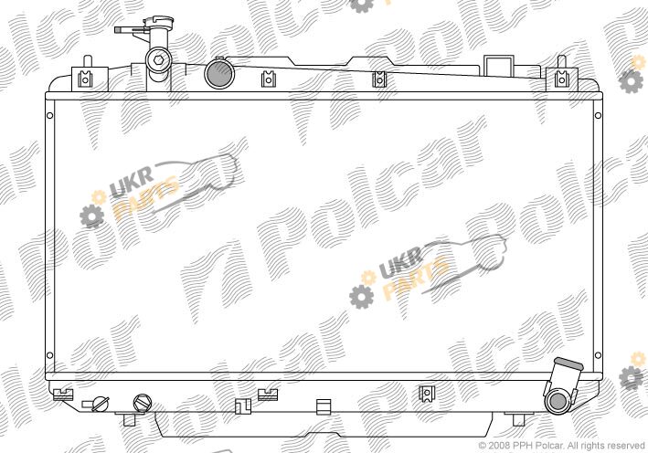 Радиатор охлаждения двигателя Polcar 814608-3