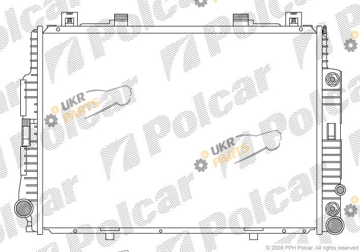 Радиатор охлаждения двигателя Polcar 502408-9