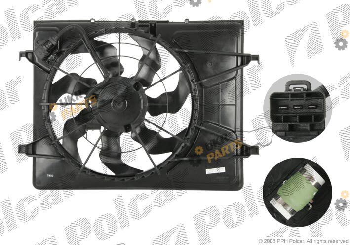 Вентилятор охлаждения двигателя Polcar 411423W3