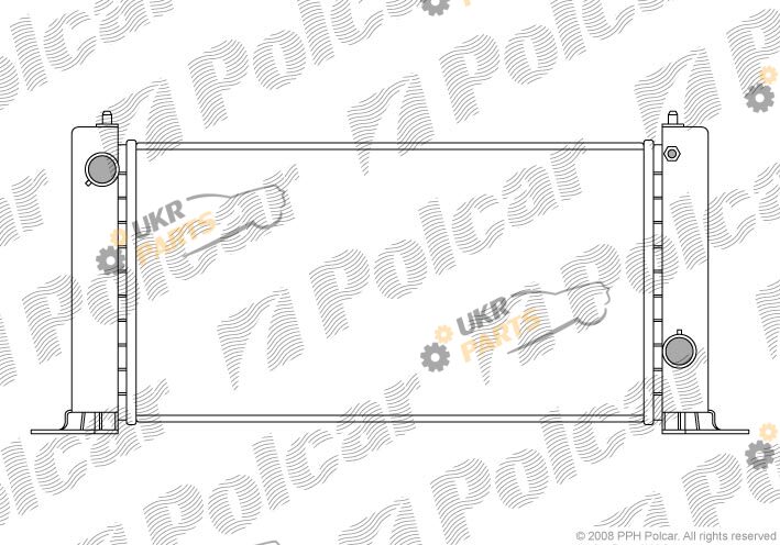 Радиатор охлаждения двигателя Polcar 303008-1