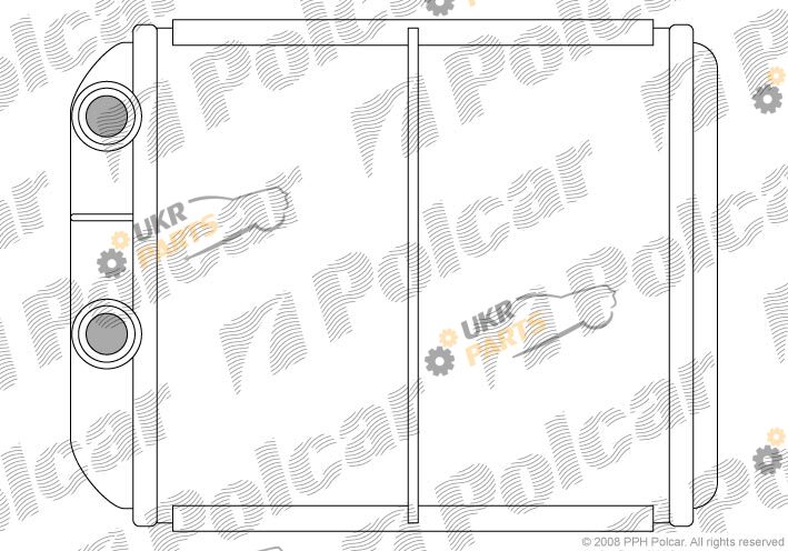 Радиатор печки Polcar 9040N8-1
