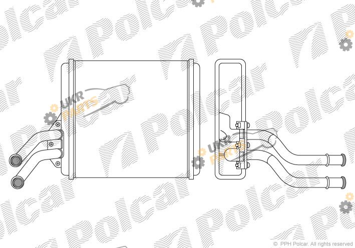 Радиатор печки Polcar 9044N8-1