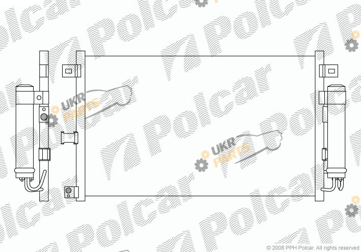 Радиатор кондиционера Polcar 4526K8C1