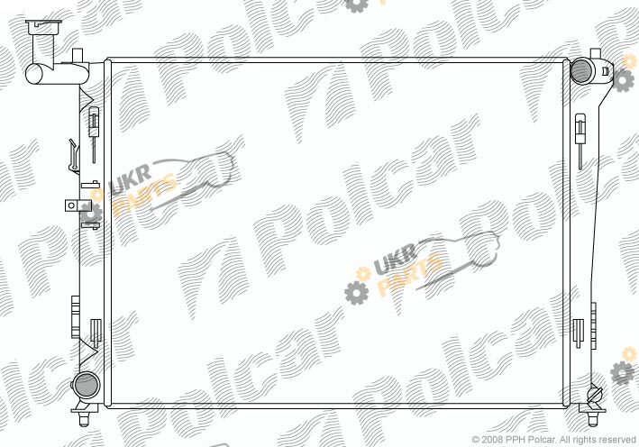 Радиатор охлаждения двигателя Polcar 4015081X