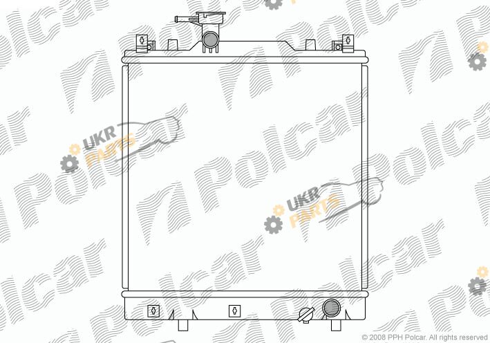 Радиатор охлаждения двигателя Polcar 740708-1