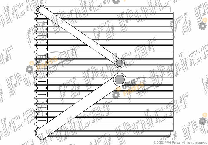 Испаритель кондиционера Polcar 6913P8-1