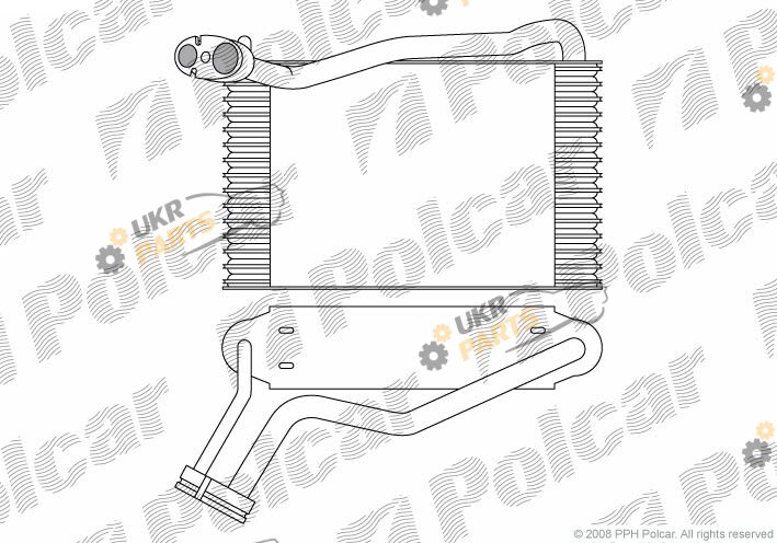 Испаритель кондиционера Polcar 1324P8-1